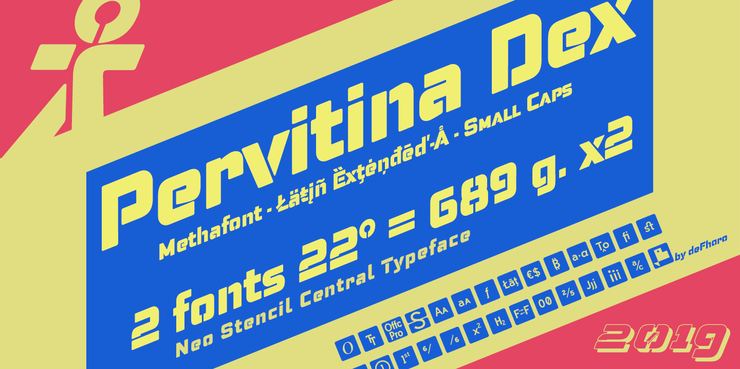 Pervitina Dex字体 1