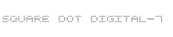 Square Dot Digital-7字体