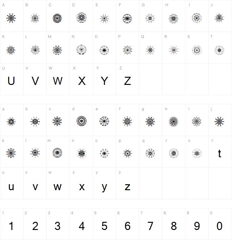 Mandalesque字体