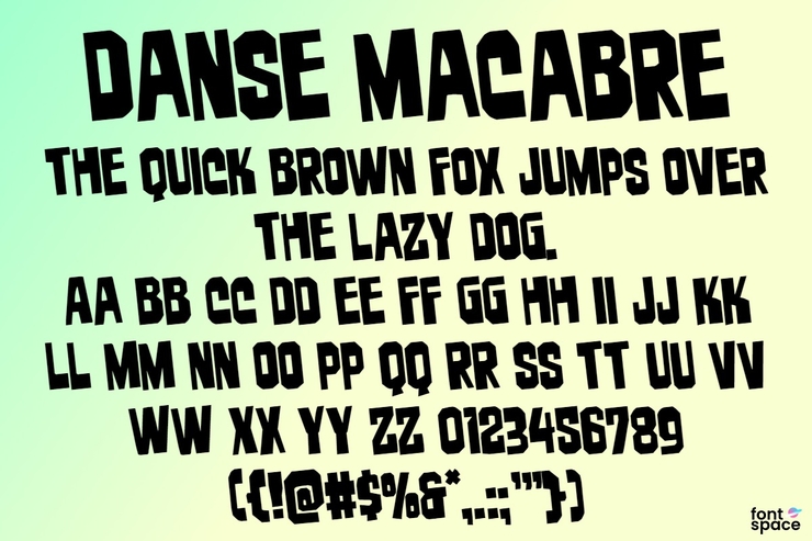 Danse Macabre字体 1