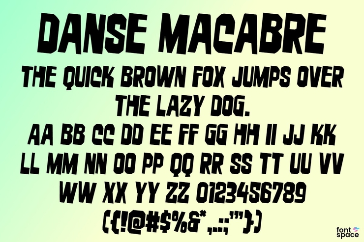 Danse Macabre字体 4