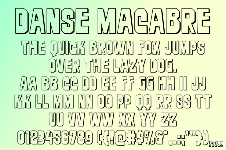 Danse Macabre字体 9