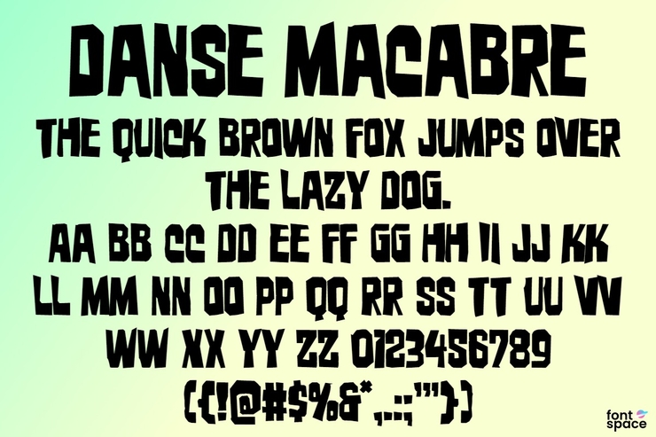 Danse Macabre字体 10