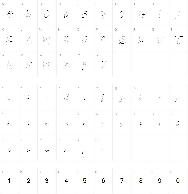 Arsya Edelwiess Script字体