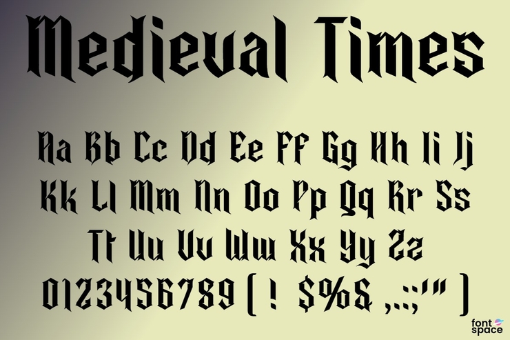 Medieval Times字体 1