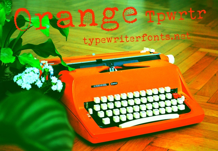 Orange Typewriter字体 2