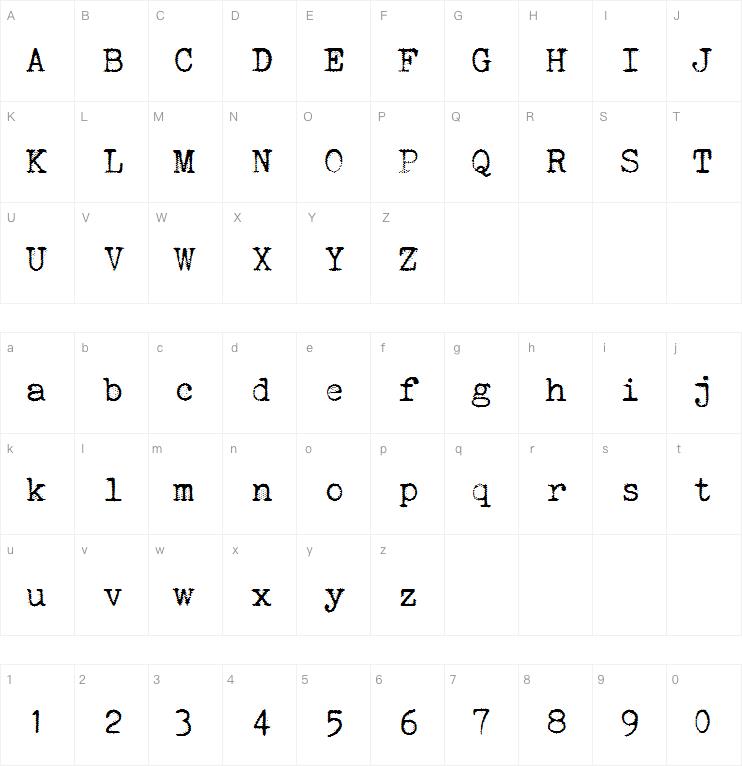 Orange Typewriter字体