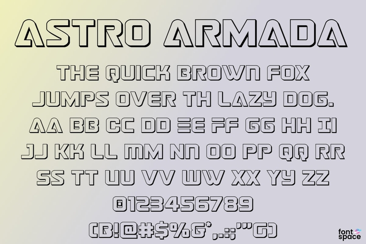 Astro Armada字体 1