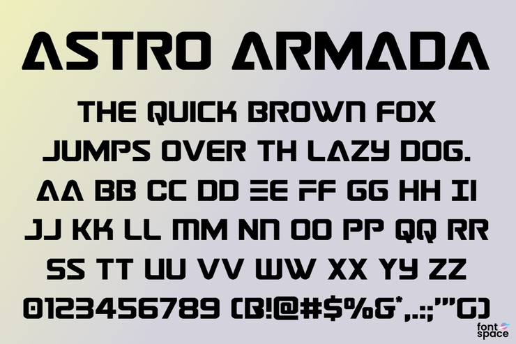 Astro Armada字体 4