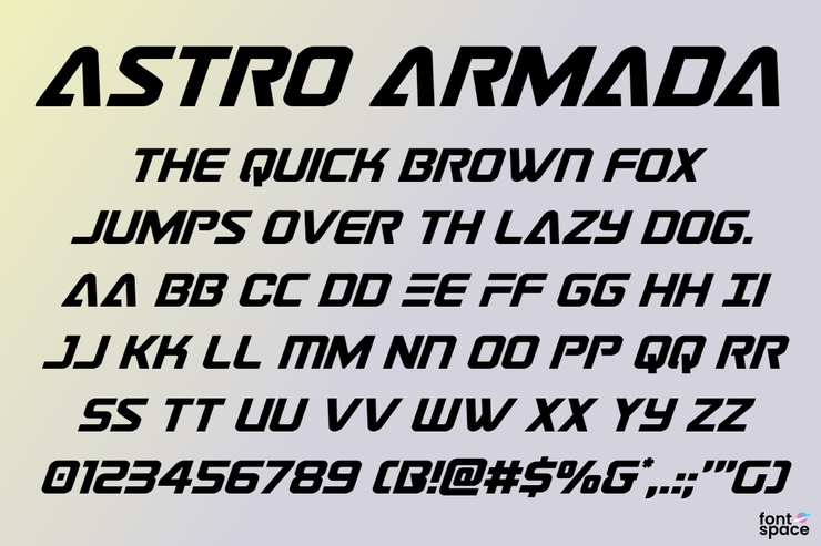 Astro Armada字体 7