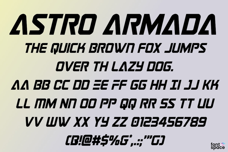 Astro Armada字体 8