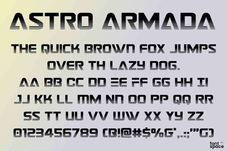 Astro Armada字体 10