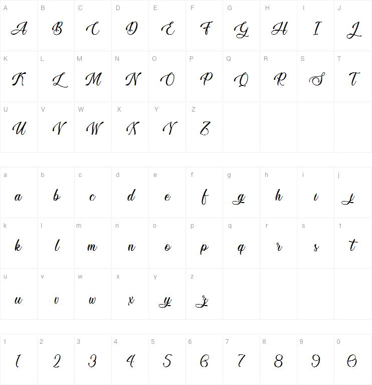 Vesta Night字体