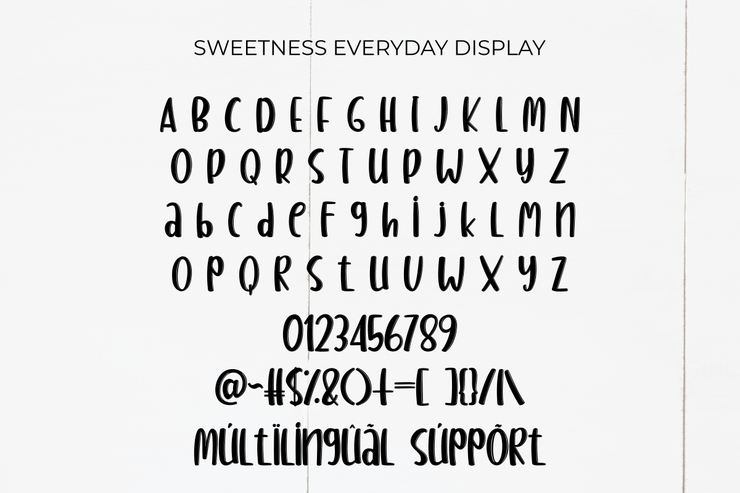 Sweetness Everyday Display字体 4