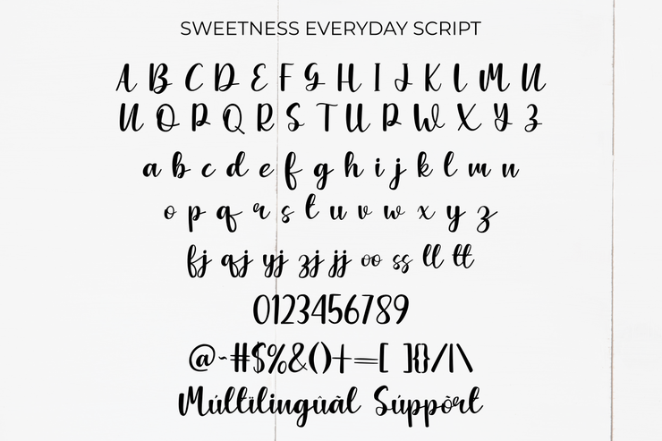 Sweetness Everyday Display字体 6