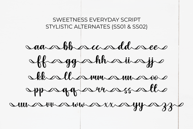 Sweetness Everyday Display字体 8