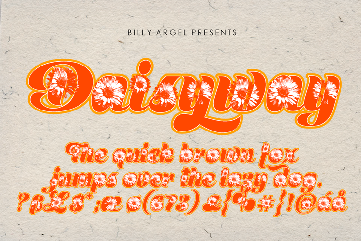 DAISYWAY字体 3