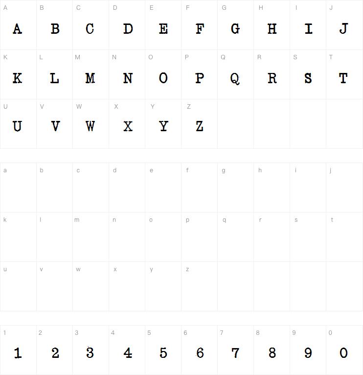 SENTA Schreibmaschine字体