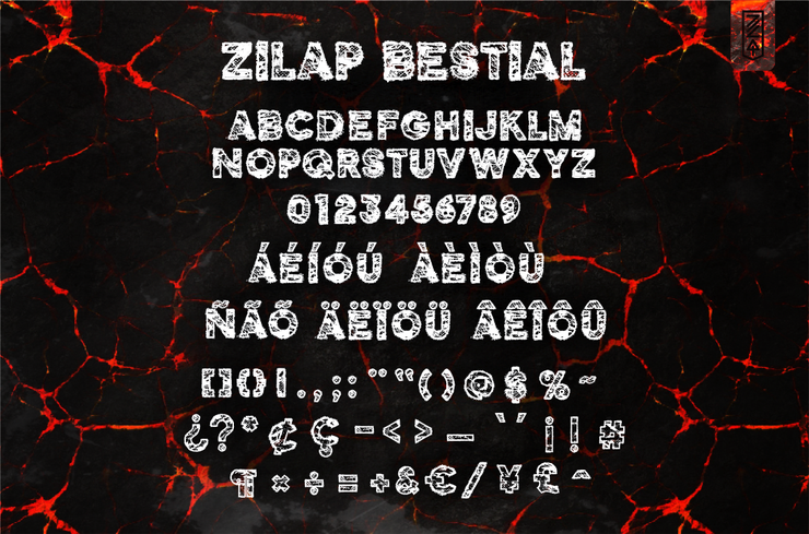 Zilap Bestial字体 3