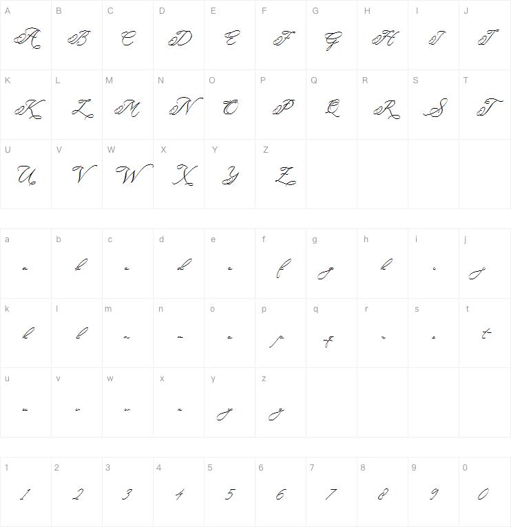 Berlishanty Calligraphy字体