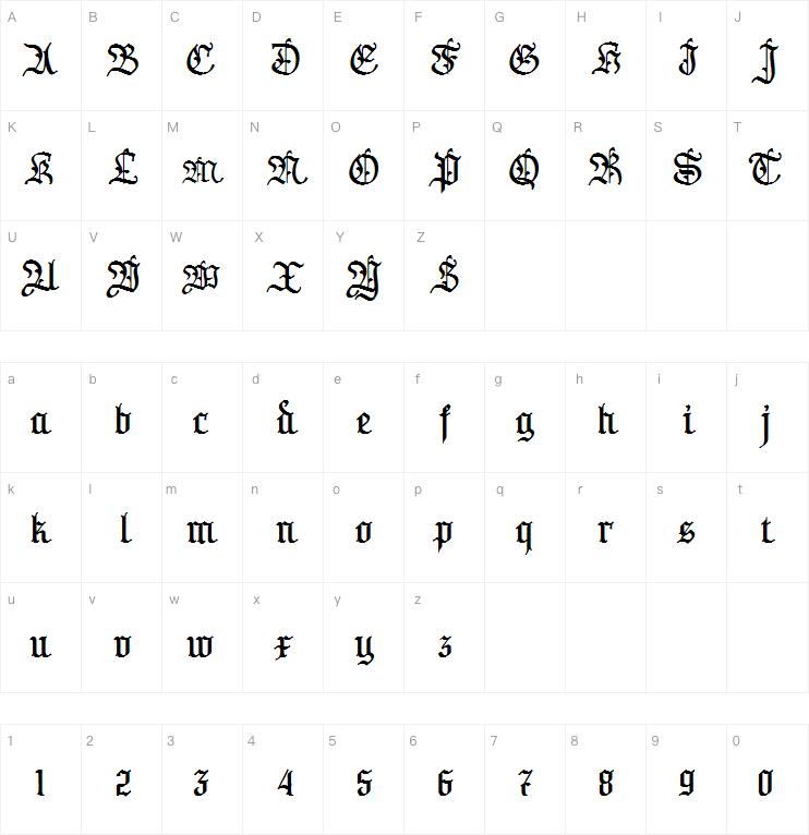 A Anggaran Dasar字体