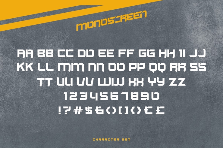 Monoscreen字体 2