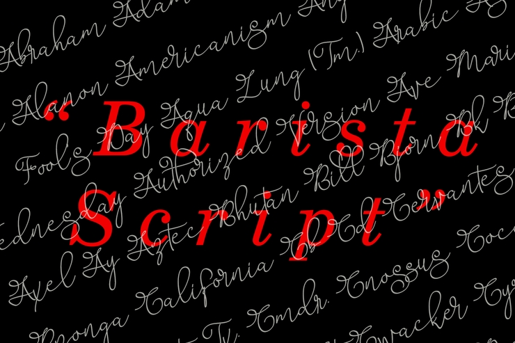 Barista Script字体 10