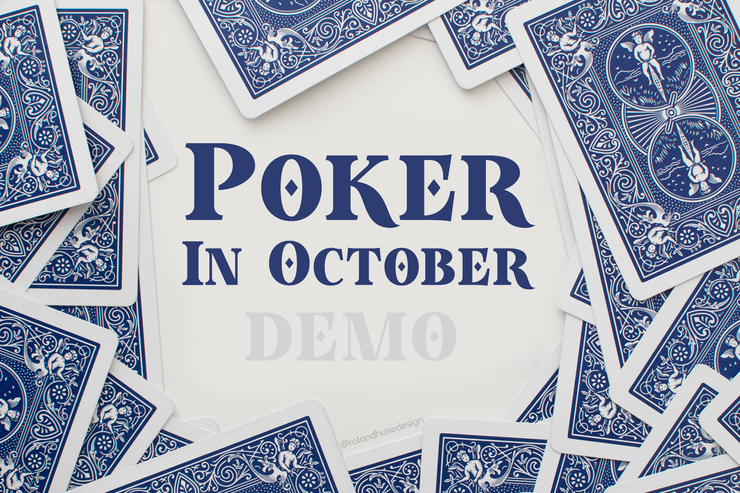 Poker In October Demo字体 1