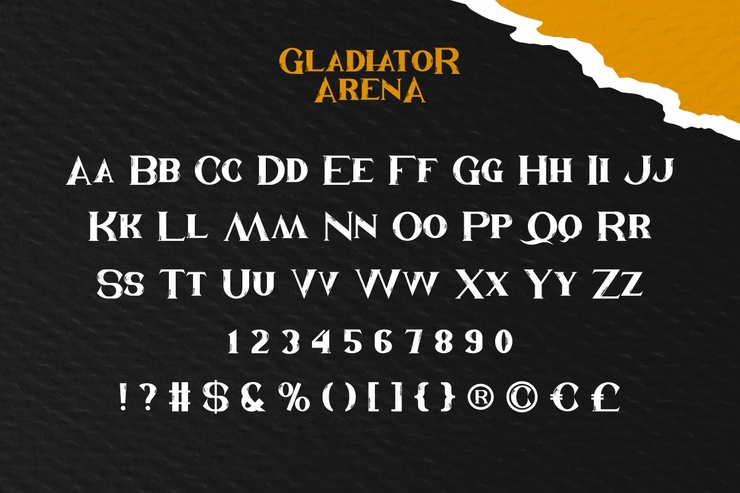 Gladiator Arena字体 3