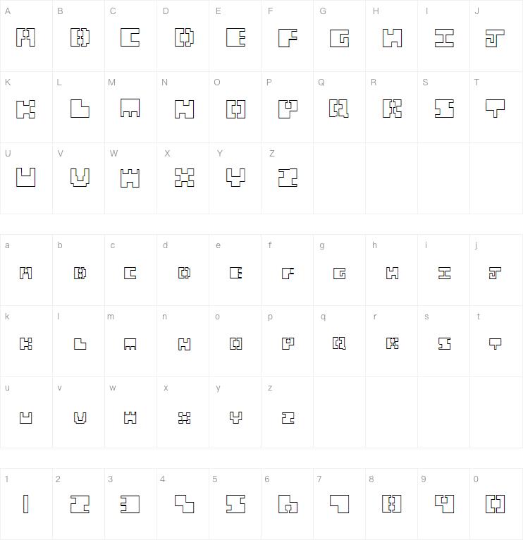 Chunk Outline字体