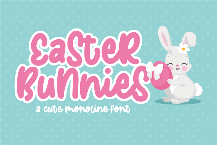 Easter Bunnies字体 2