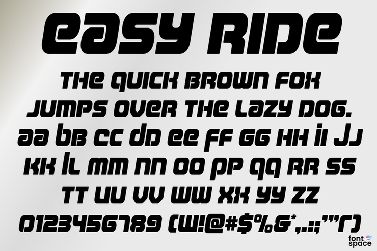 Easy Ride字体 3