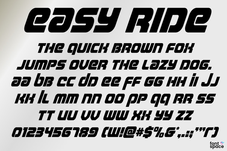 Easy Ride字体 10