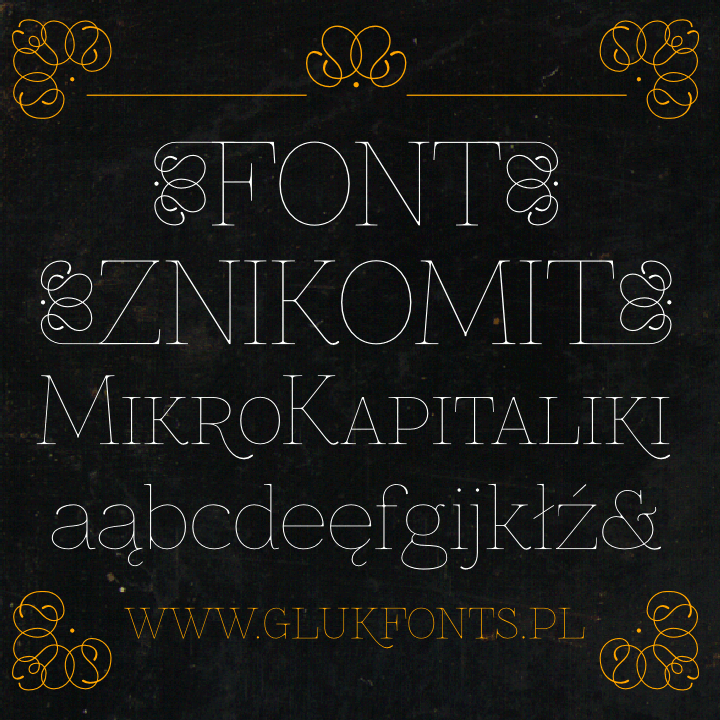 Znikomit字体 1