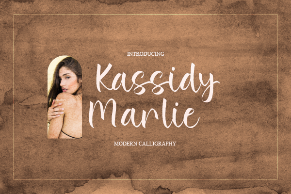 Kassidy Marlie字体 3