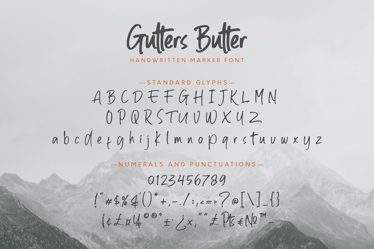 Gutters Butter字体 9