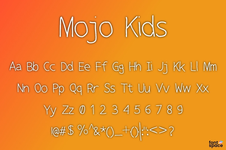 Mojo Kids字体 1