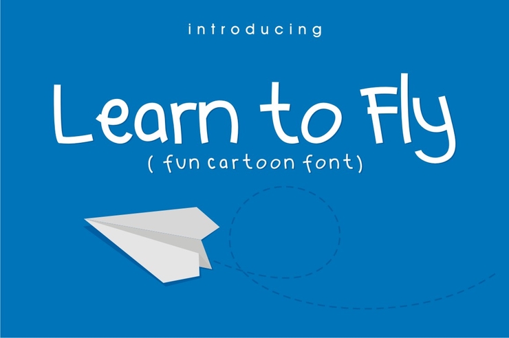 Learn to  Fly字体 1