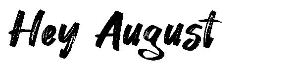 Hey August字体