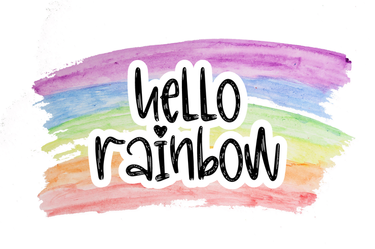 Hello Rainbow字体 1