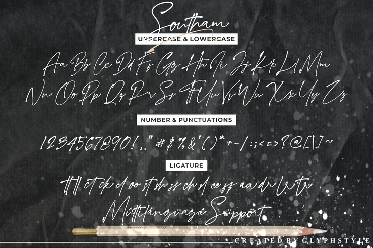 Southam Natural Signature Script字体 3