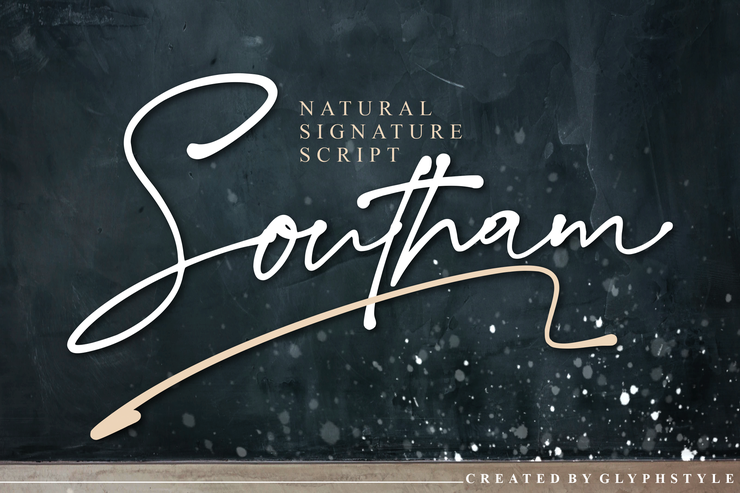 Southam Natural Signature Script字体 4