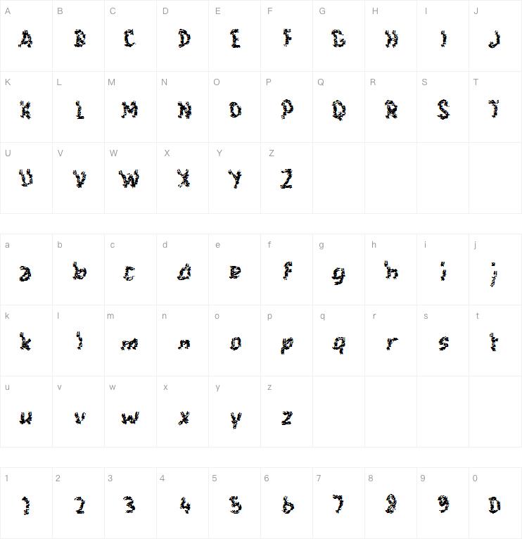 e Earthquake Pangandaran字体