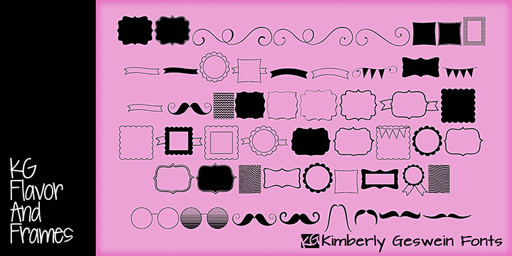 KG Flavor and Frames字体 1