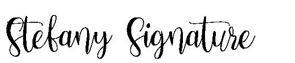 Stefany Signature字体