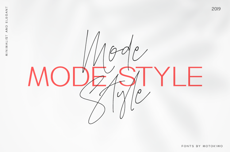 Mode Style Script字体 1