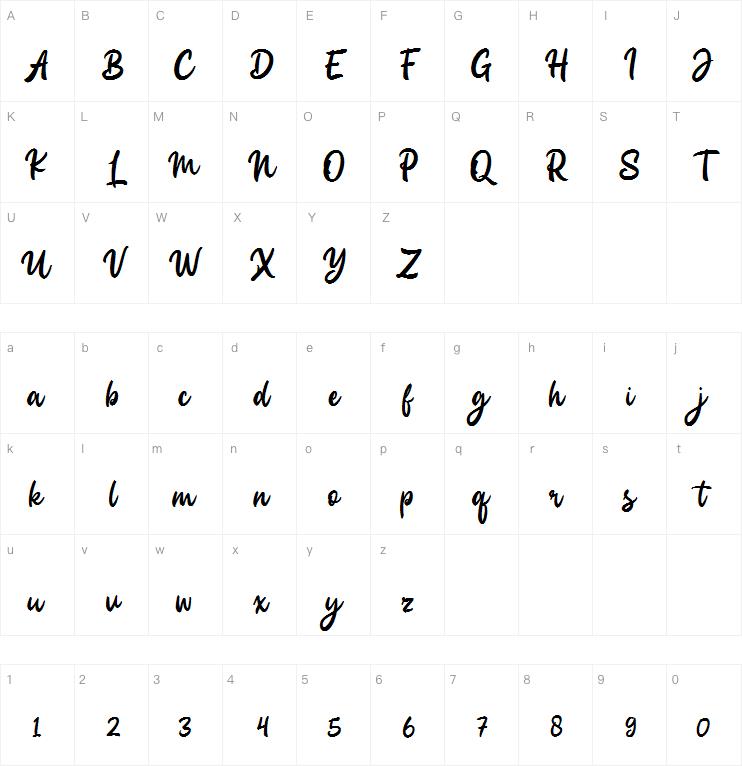 Carlhes Browny字体