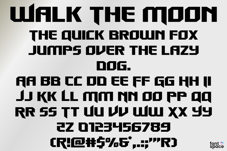 Walk The Moon字体 7