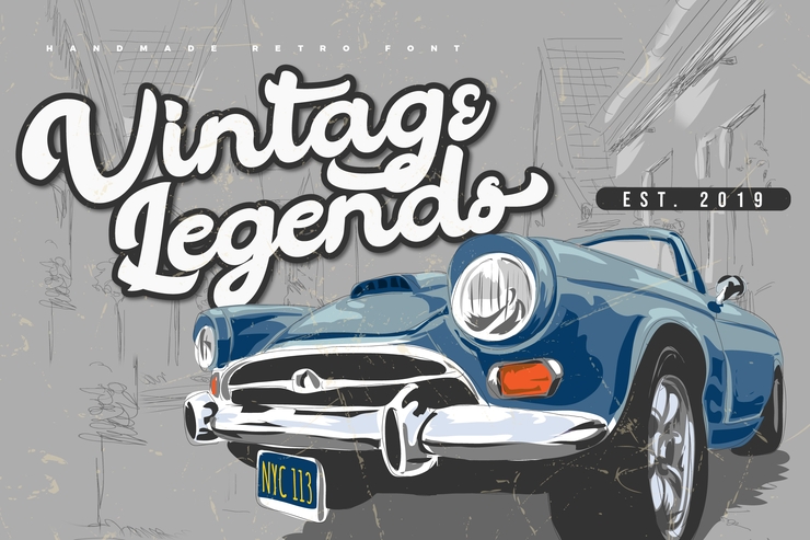 Vintage Legends字体 1