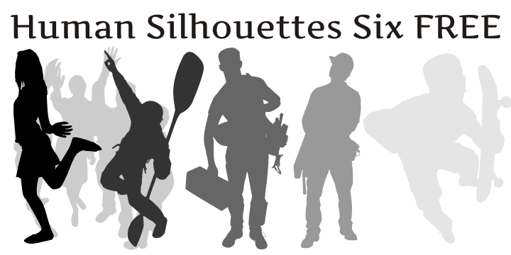 Human Silhouettes Six字体 1